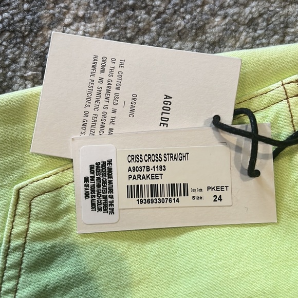 NEW AGOLDE criss cross jean in parakeet - Picture 5 of 5